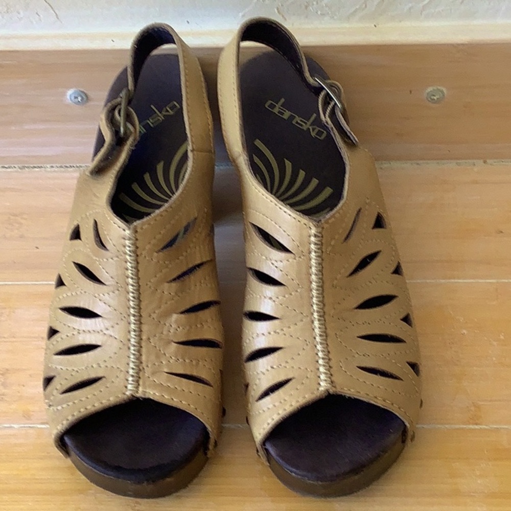 Dansko heeled sandals.